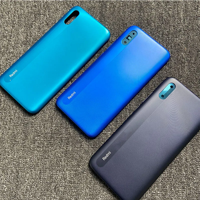 

Крышка батарейного отсека 2020 для Xiaomi Redmi 9A, заднее стекло, задняя крышка корпуса, панель высокого качества