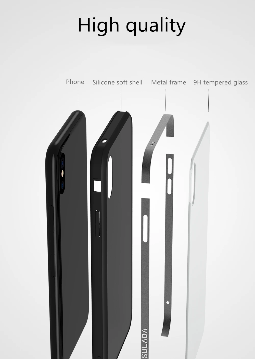 Новая роскошная задняя крышка из закаленного стекла твердости 9H для iPhone11/11Pro