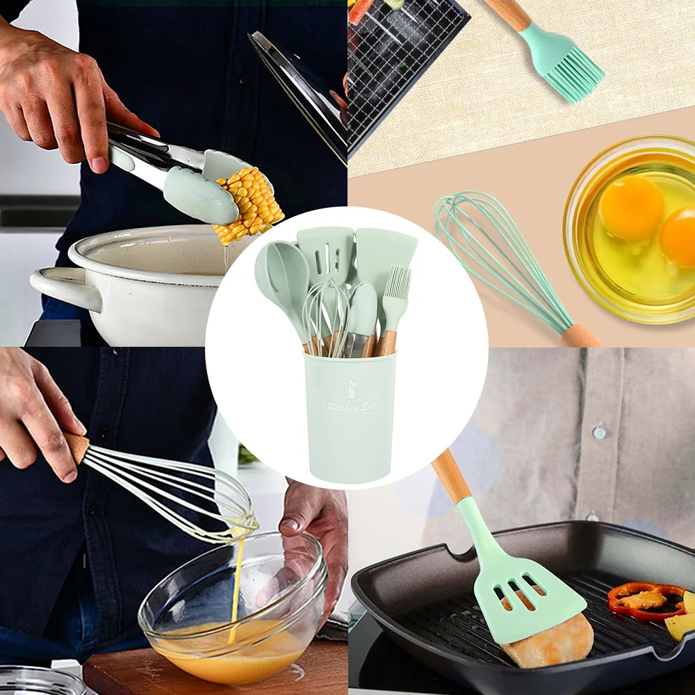 11 шт. набор инструментов для приготовления пищи Премиум силиконовый кухонной