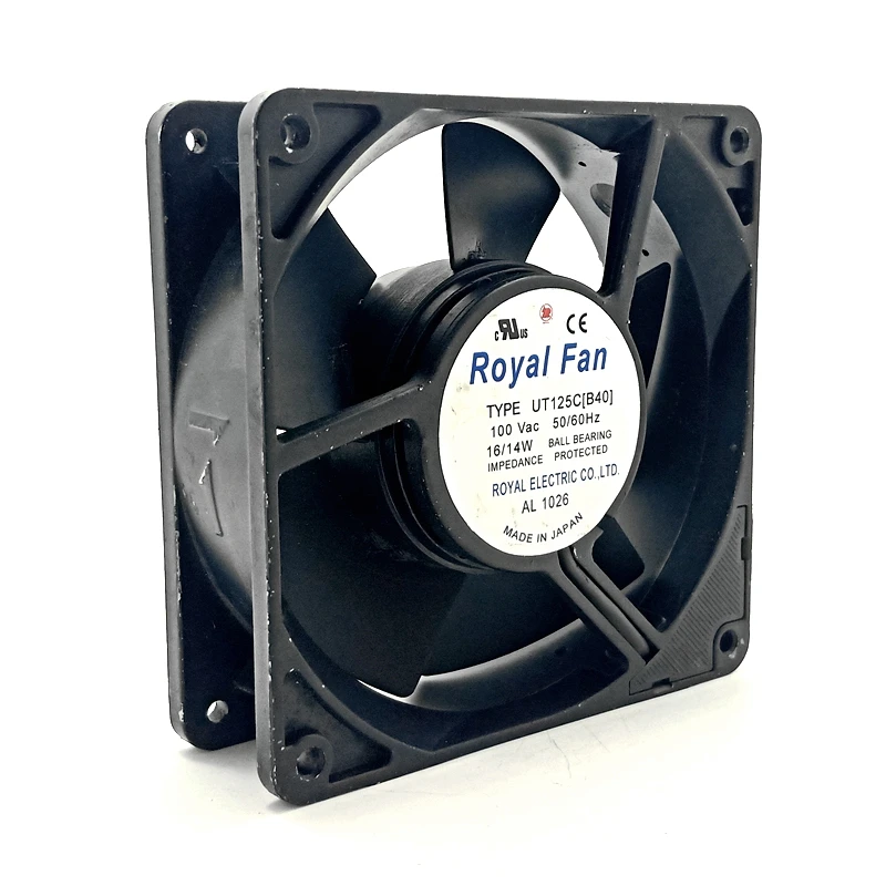 100V AC 120mm UT125C [B40] 12038 16/14W,Full-metal High Temperature Resistant Cooling Fan,for Cabinets Case Cooler