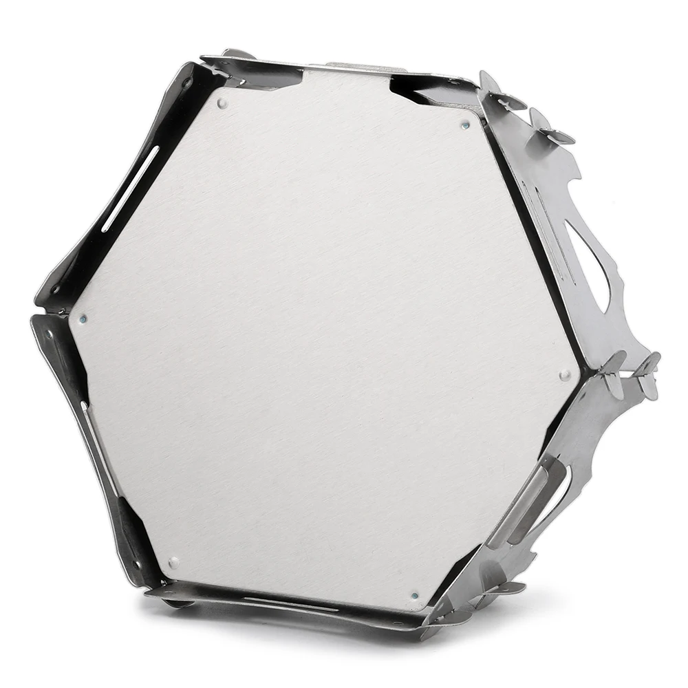 Шестигранная походная дровяная плита Портативная Складная легкая карманная