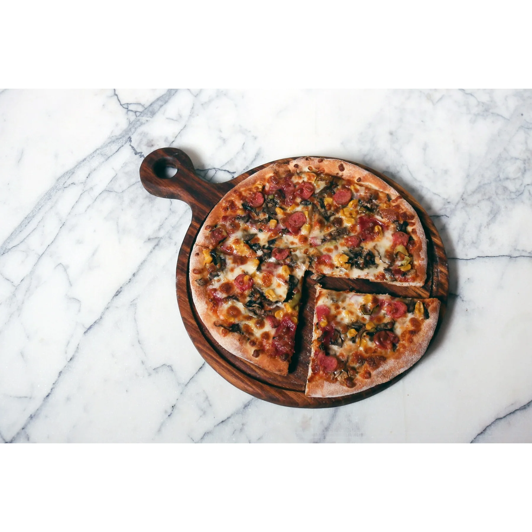 Круглая доска для пиццы деревянная кухонная утварь Классический поднос стейка