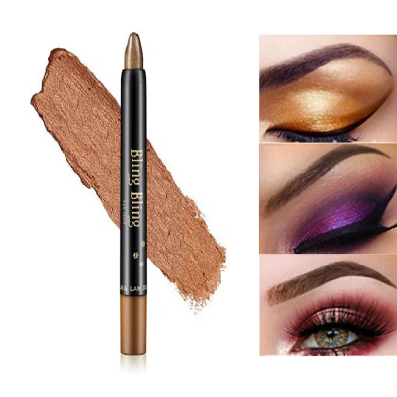 Модная женская Стойкая подводка для глаз карандаш пигмент белый цвет