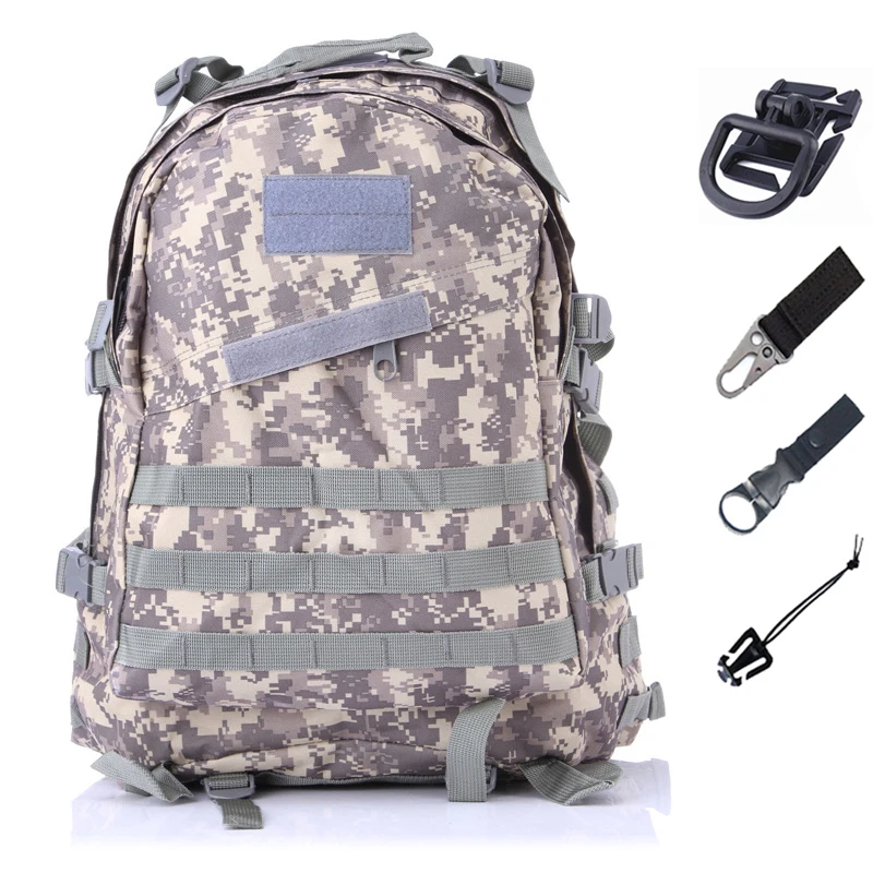 Bag and accessories 45L mochila militar армейская тактическая сумка, военная камуфляжная уличная Большая вместительная сумка, рюкзак для кемпинга, охоты, рыбалки, Bolso Pack - Цвет: Bag and accessories