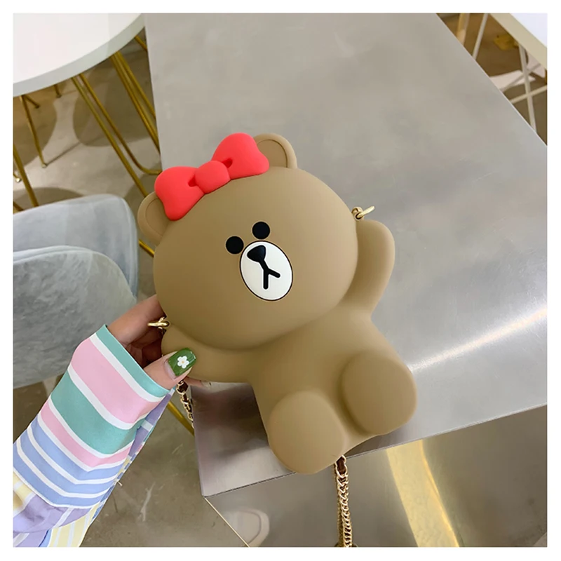 Мягкий силиконовый чехол с объемным рисунком Kawaii для мобильного телефона iPhone XS XR