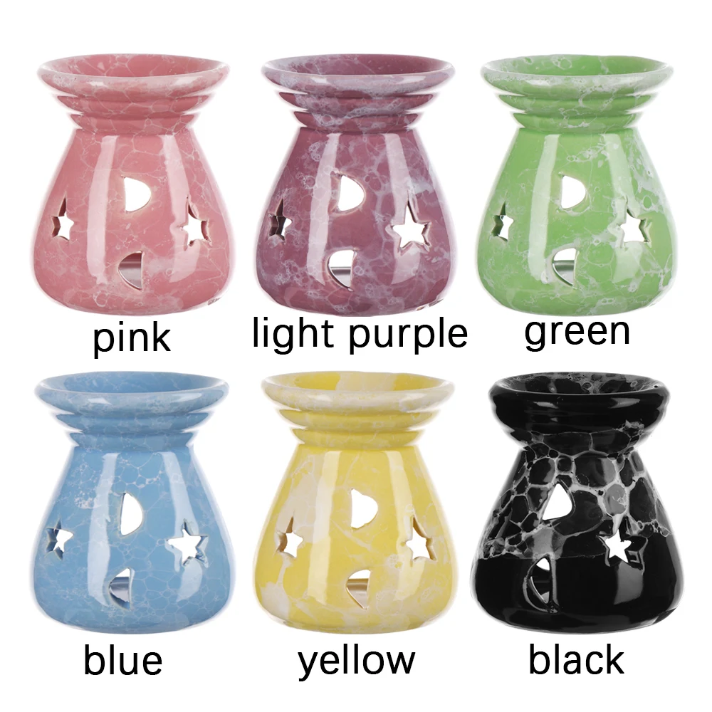 1 шт. керамические пустые лампы для благовоний эфирного масла фонарь звезд Луны