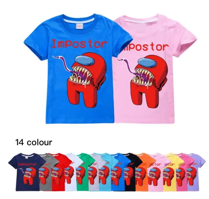 

New Children T shirt Game Boys T-shirt Girls T Shirt Kawaii Summer cotton Kids Tops Cartoon Graphic Tees Funny Harajuku