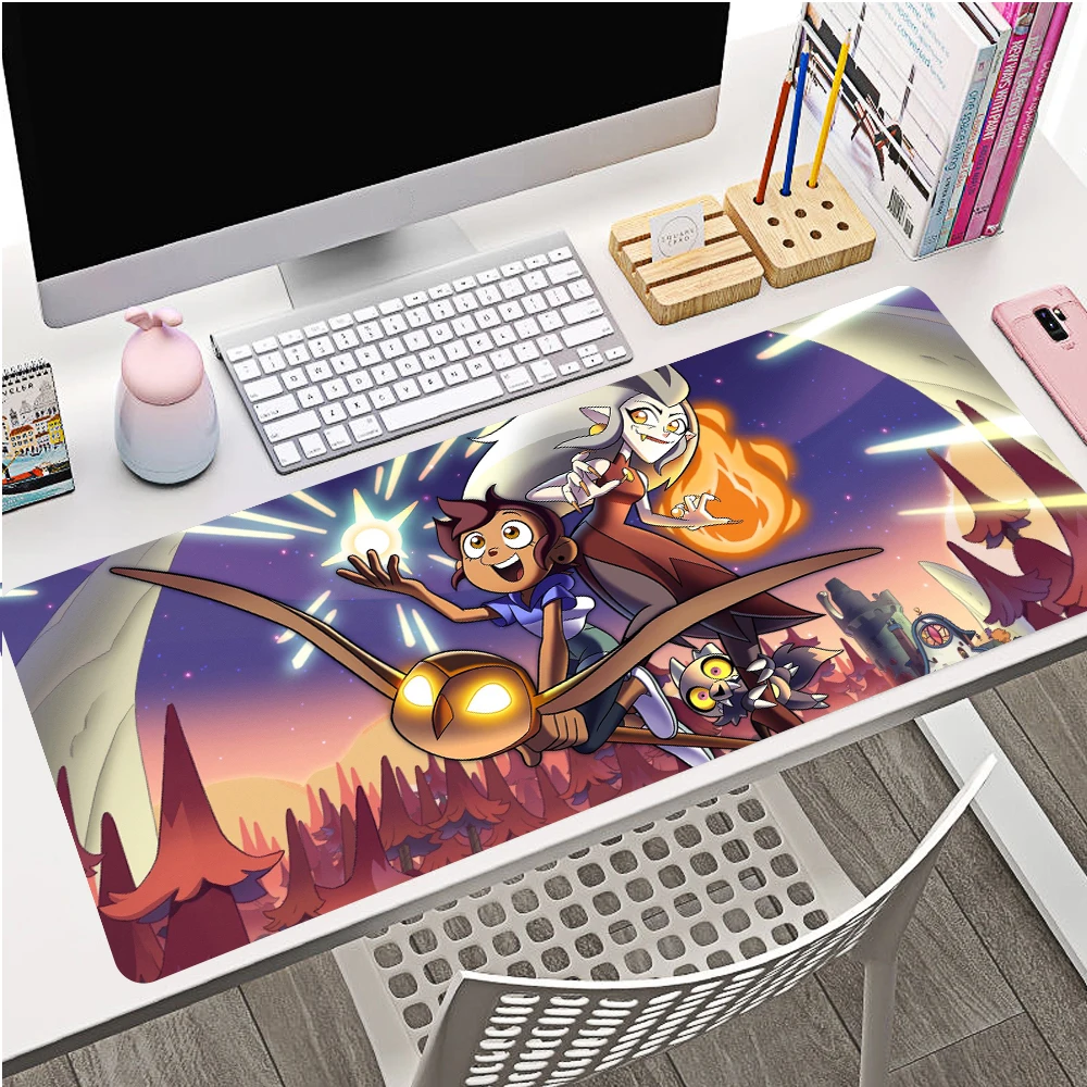 

The Owl House large gaming mousepad L XL XXL gamer mouse pad Size for large Edge Locking Speed Version Game Keyboard Pad