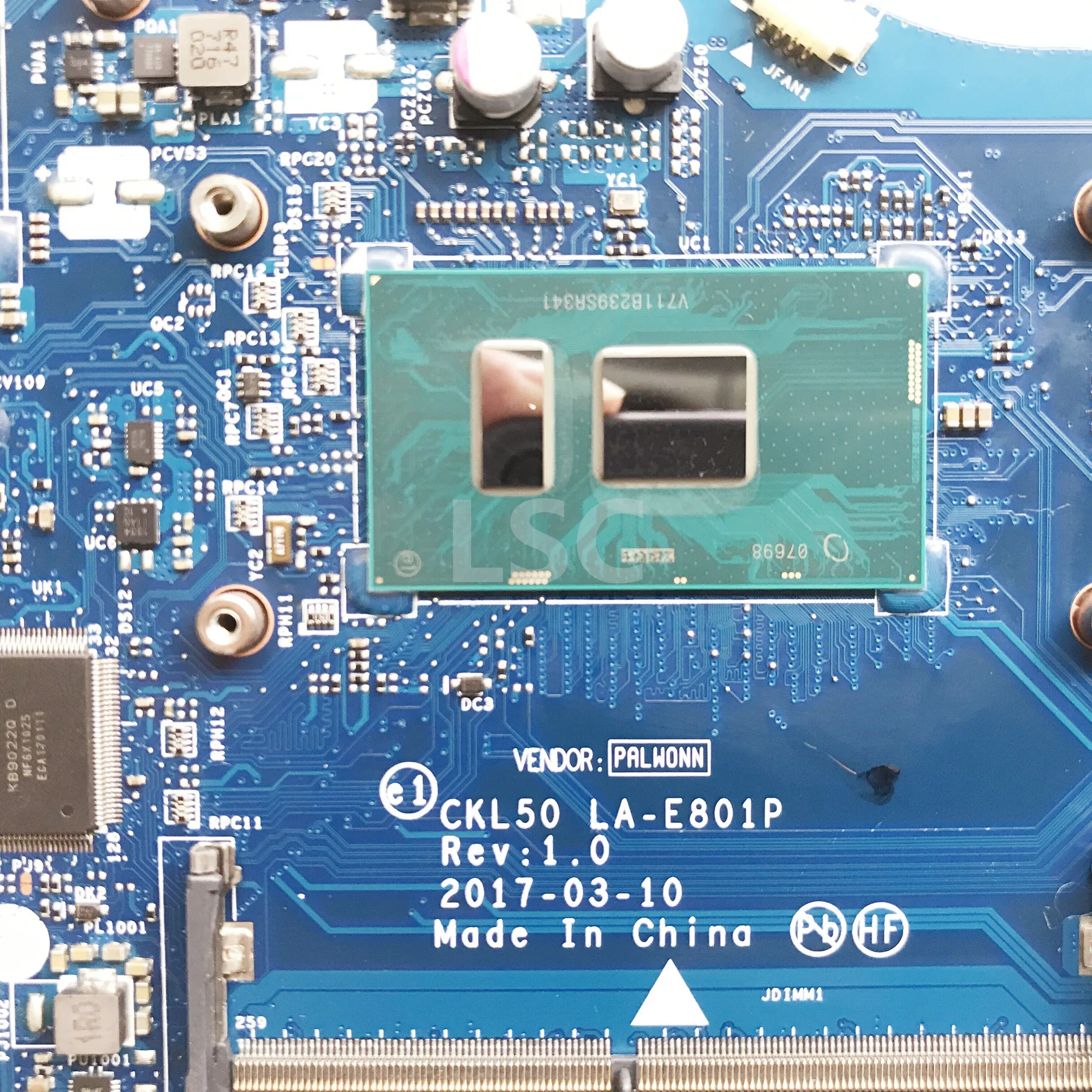 СОП для струйного принтера HP Pavilion 15-BS Материнская плата ноутбука I7-7500U Процессор