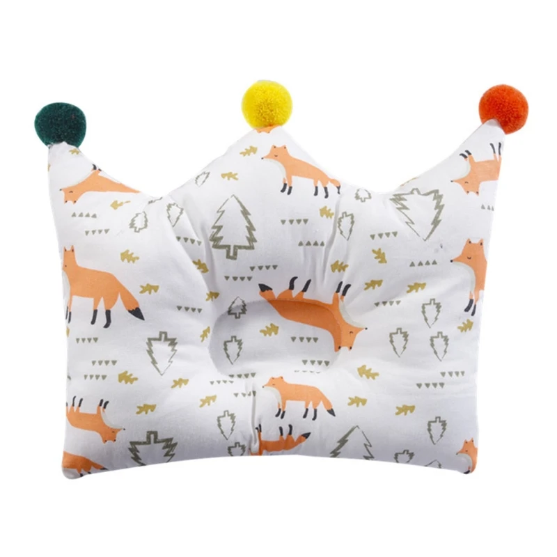 

Cartoon Baby Head Shaping Pillow Prevent Flat Head Nursing Pillow Sleep Support Concave Head Positioning Cushion for Infants
