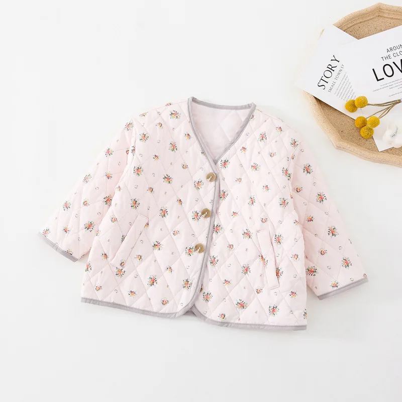 

Girls Autumn/winter Coat Loral Girls Parkas Thicken Girls Outerwear Kids Parkas 2021 News Toddler Children Cotton Outfit