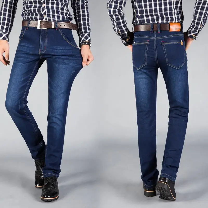 

Men's Loose Straight Jeans Mens Retro Denim Pants Biker Jeans