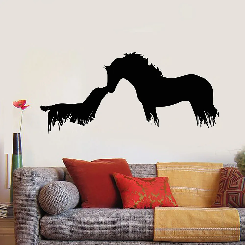 

Horse Dog Wall Decal Abstract Friendly Animal Vinyl Window Stickers Veterinary Clinic Pet Shop Interior Decor Art Wallpaper 3593