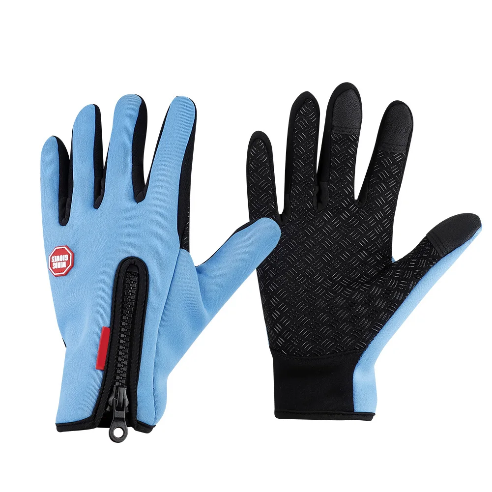 

Outdoor Sport Cycling Gloves Full Finger Heavy Fleece Touch Screen Windproof