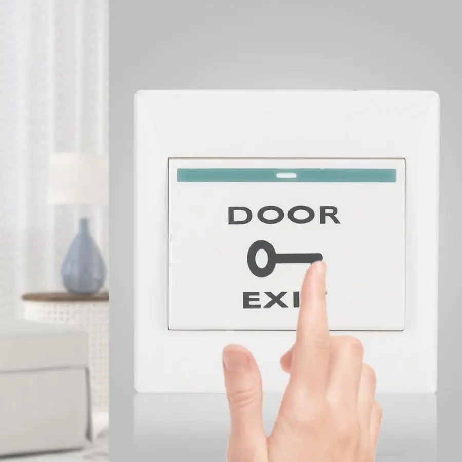 Настенный кнопочный выключатель Выходная кнопка переключатель панель 12-24 В