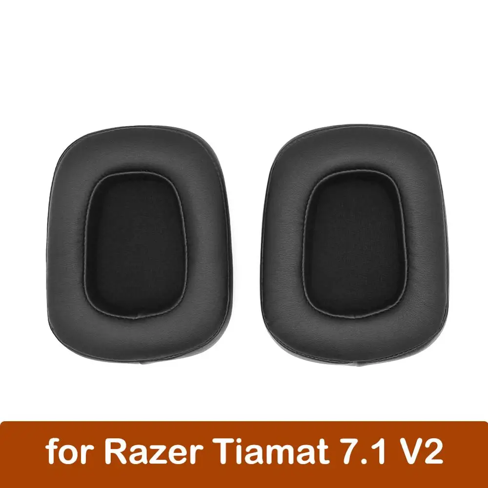 1 пара сменных амбушюров подушечки для Razer Tiamat 7 V2 игровые наушники из пены и кожи