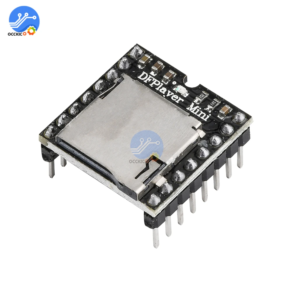 Мини модуль mp3 проигрывателя DF декодирующая плата для Arduino порт Sup TF карта U диск