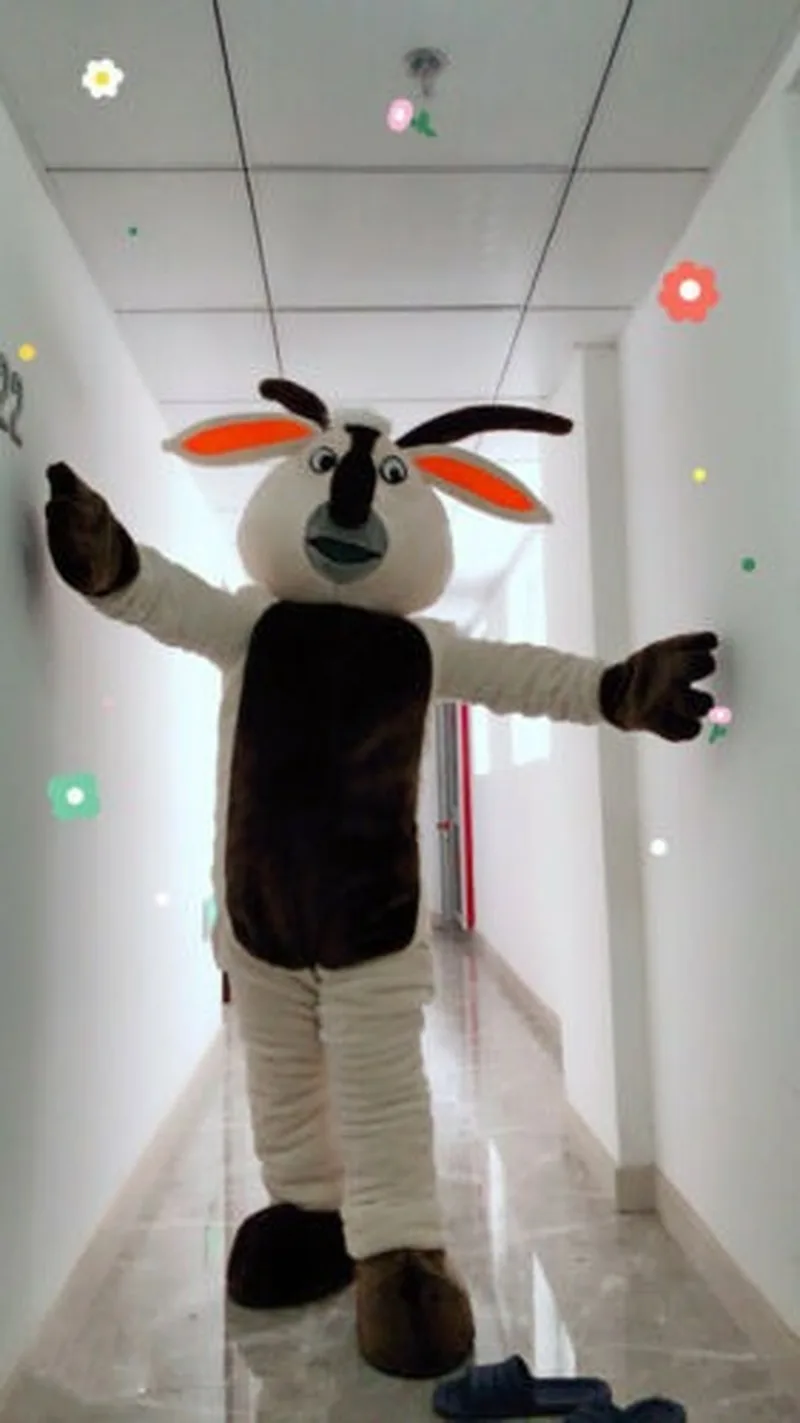 

Goat Mascot Costume Suit Animal Cosplay Party Fancy Dress Outfits Clothing Adult Event Unisex Cartoon Apparel Cosplay Halloween