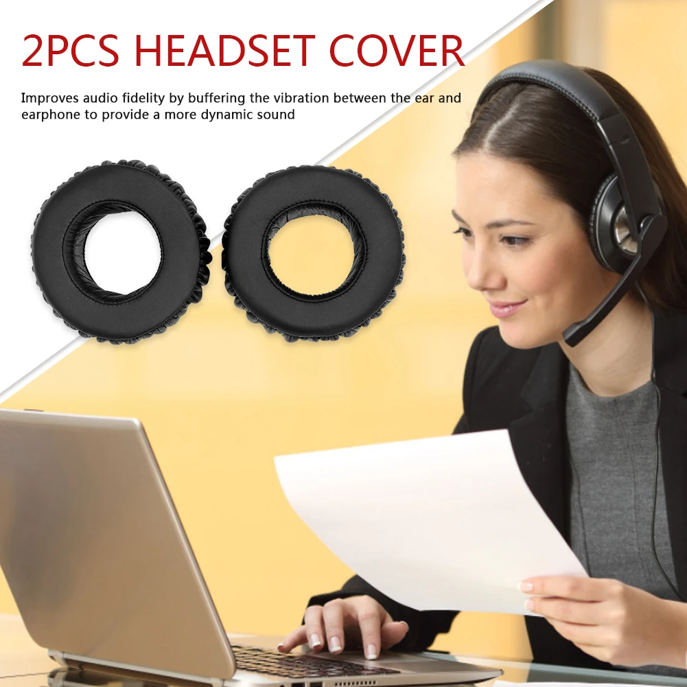 2 шт. сменные амбушюры из протеиновой кожи подушки чашки для наушников SONY MDR-XB500
