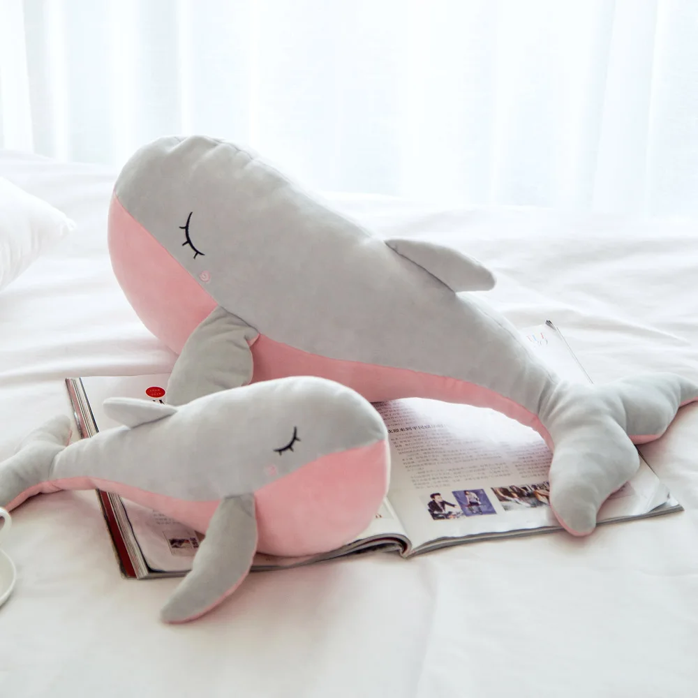 Мягкая плюшевая подушка для КИТА Большая Морская рыба мягкие плюшевые игрушки