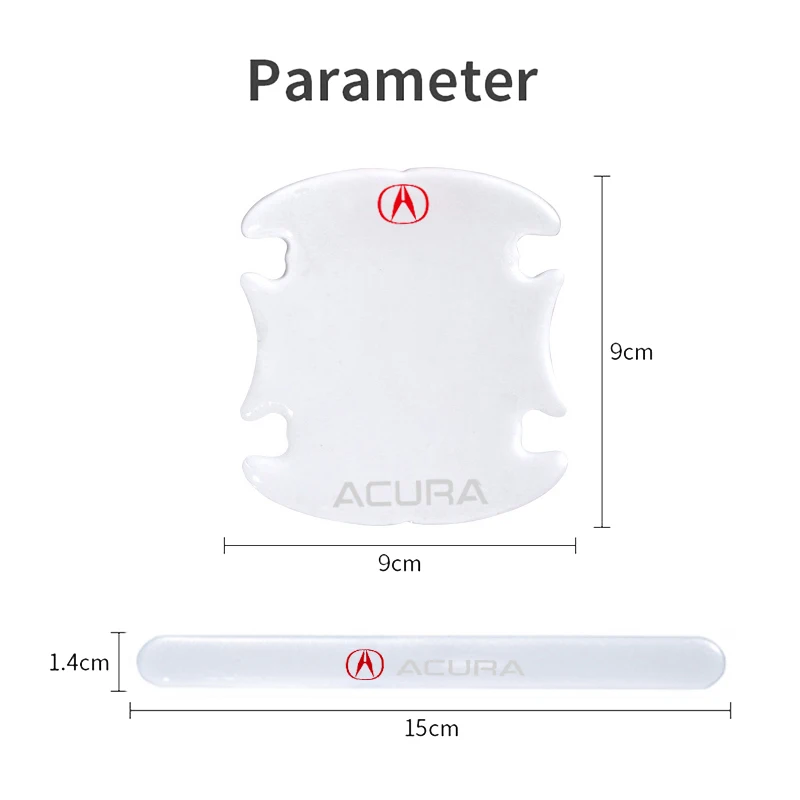 Защитная Наклейка на дверную ручку автомобиля защита от царапин для значка Acura RDX