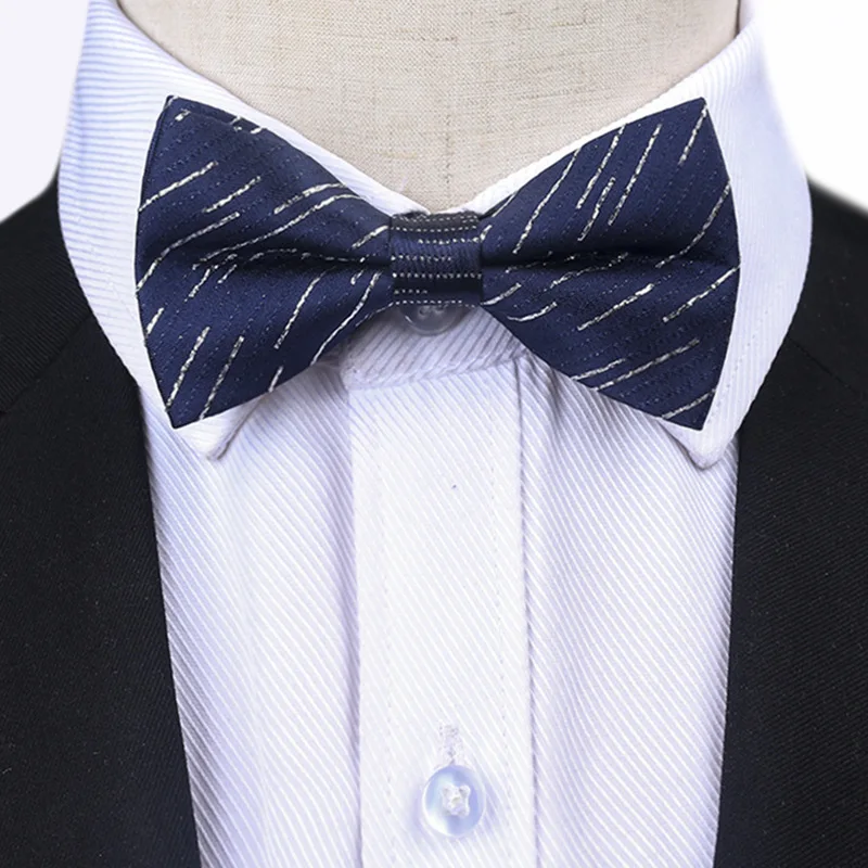 Однотонная рубашка джентльмена галстук-бабочка для шеи Модный деловой Свадебный