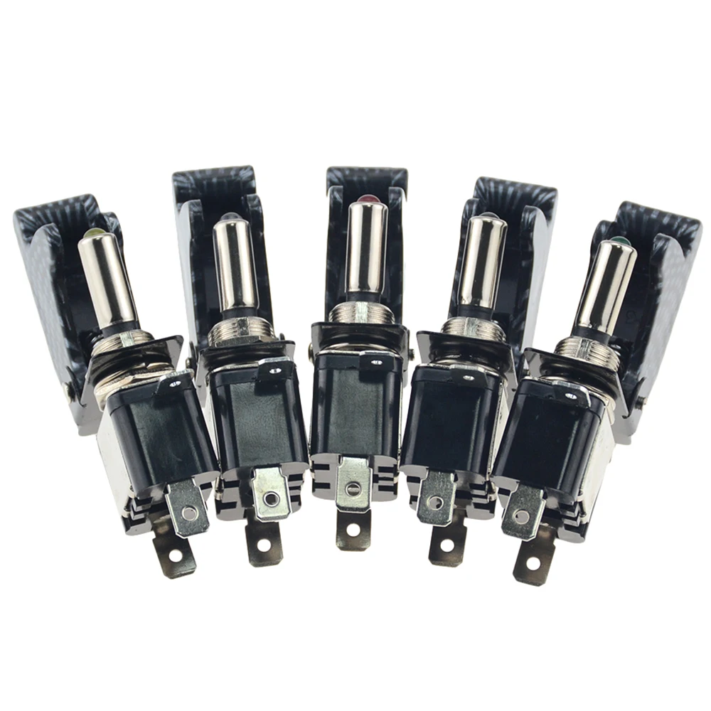 1 шт. крышка из углеродного волокна 12 В 20 а светодиодный переключатель с