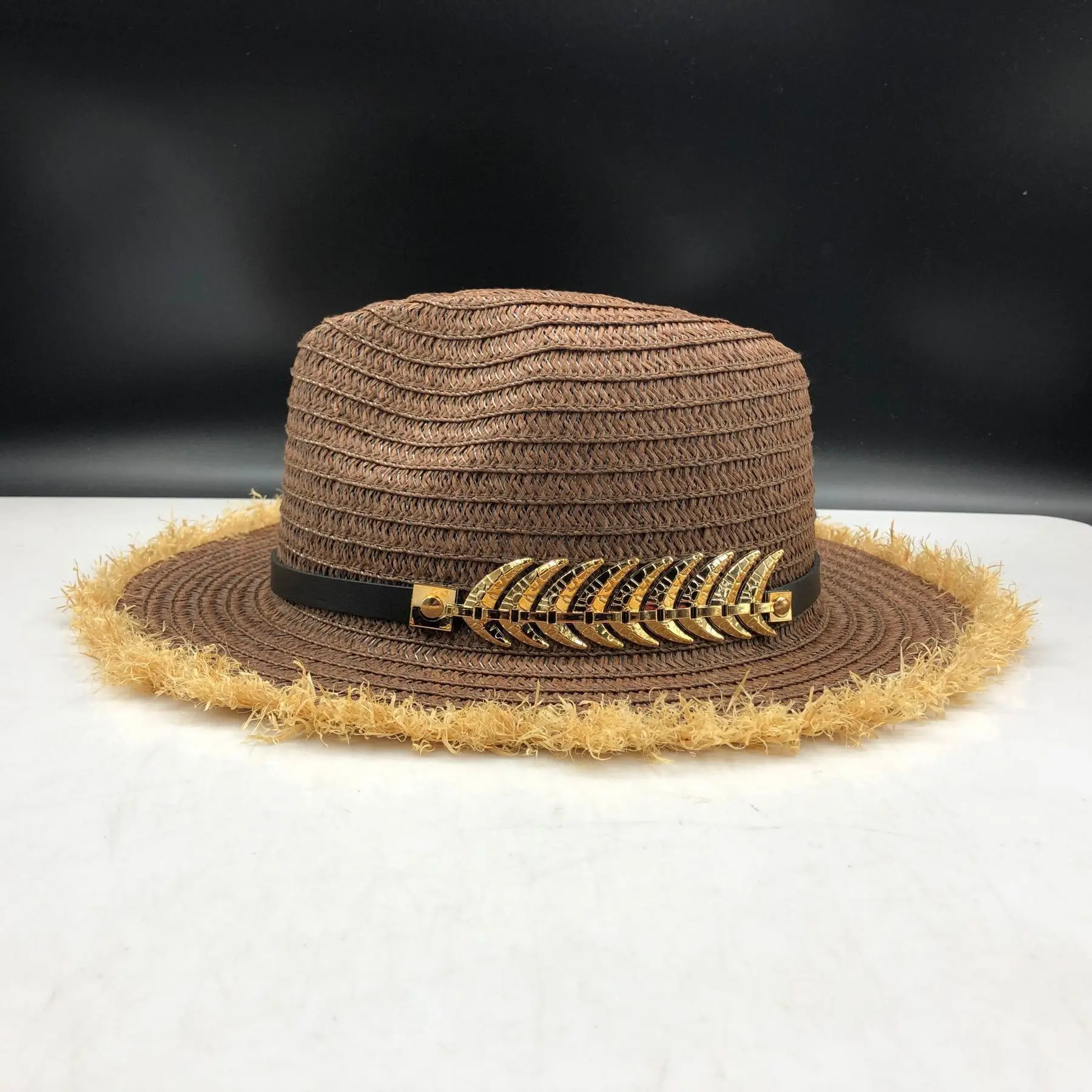 Летняя женская шляпа поля леди Raffia пляжная Повседневная Панама соломенная шляпа Панама Мужская шапочка из спандекса девушки солнцезащитная Кепка мужской Sombrero Chapeau Femme
