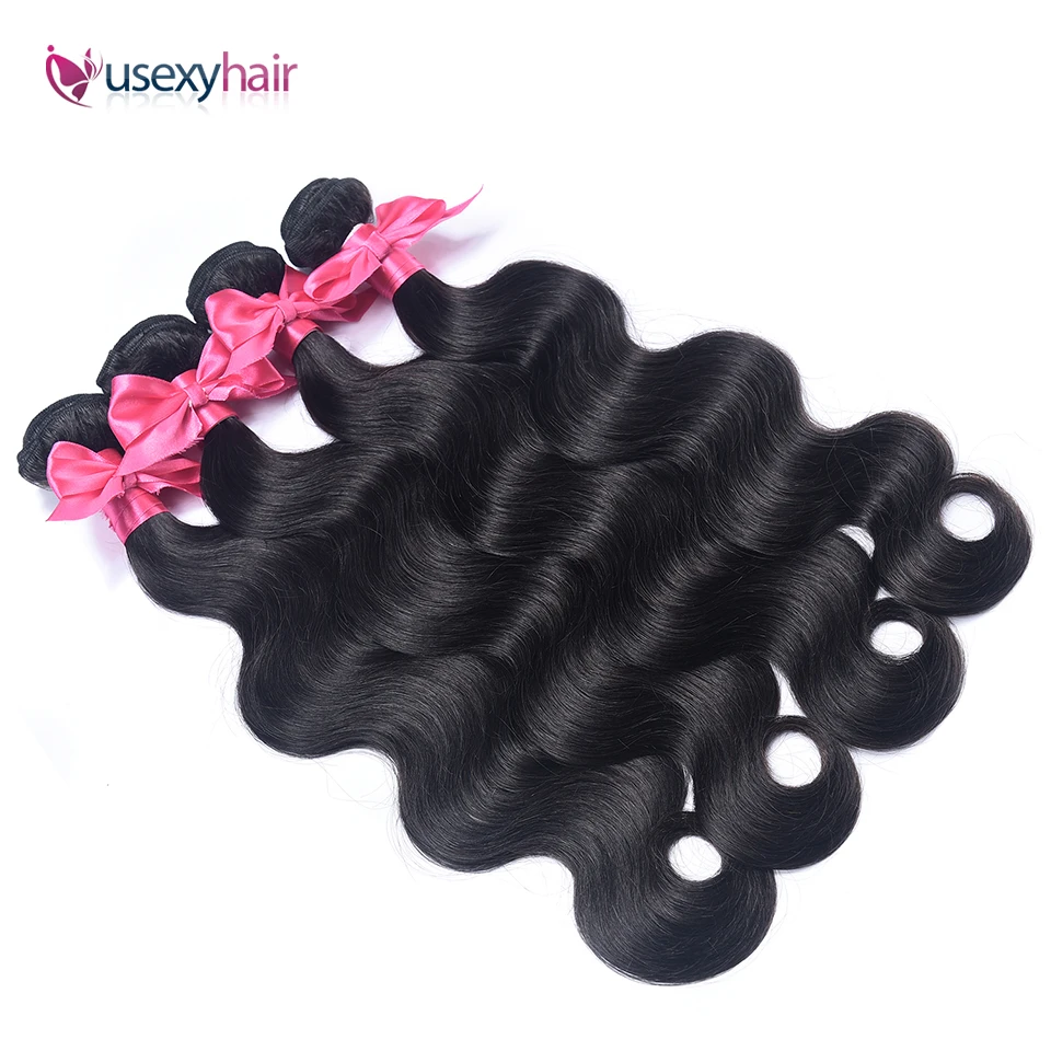 Человеческие волосы объемная волна 1/3/4 шт пряди бразильские Remy натуральный цвет