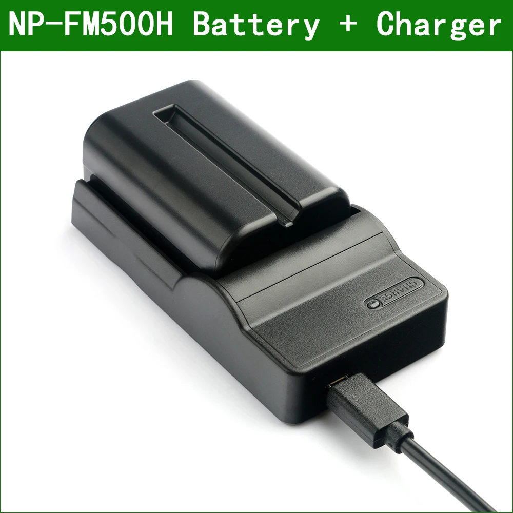 NP FM500H NPFM500H батарея для цифровой камеры + Зарядное устройство Sony ILCA 77M2 99M2 SLT A57 A58 A65