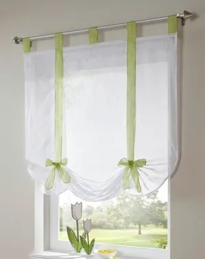 RZCORTINAS римская занавеска с бантом и завязкой регулируемая воздушная прозрачная