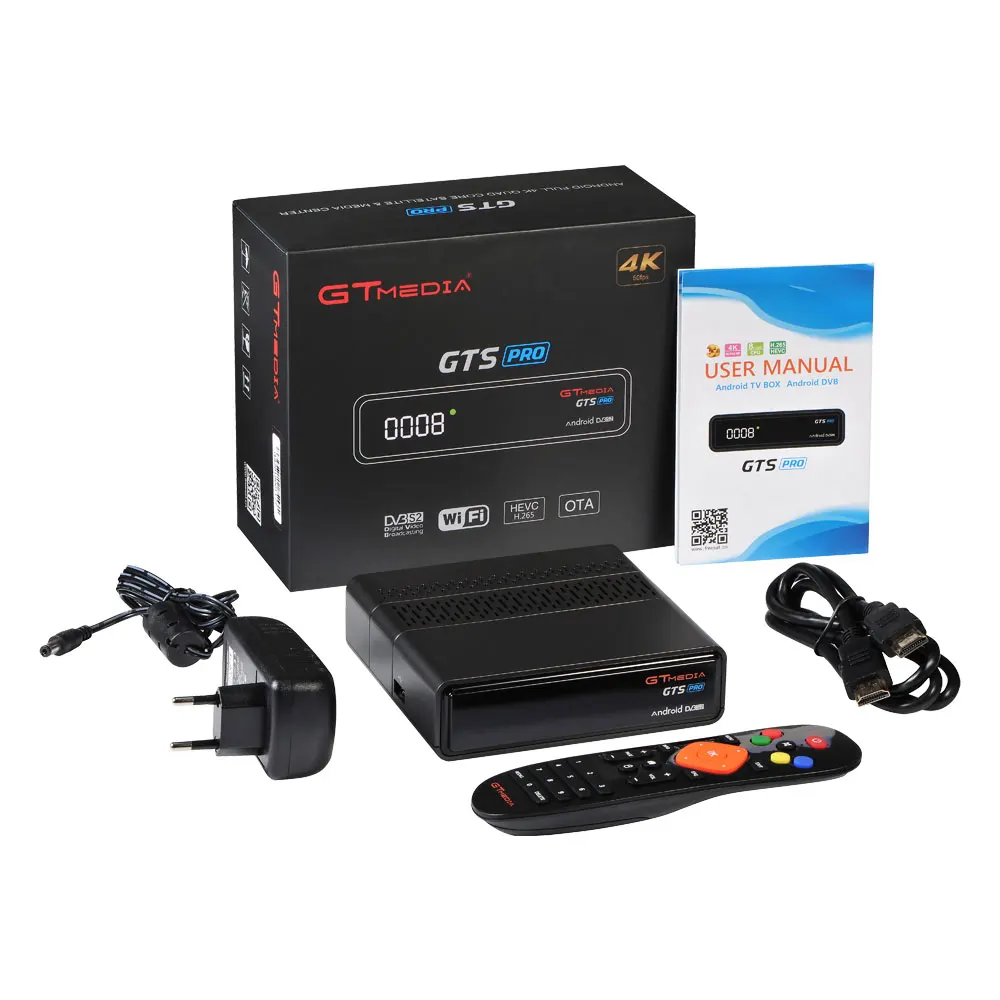 Приемное устройство спутниковый приемник GTS pro HD 1080P dvb s2 ccam Android 6,0 iptv-приставка m3u встроенный Wifi 4k BT4.0 PK Gt media V8 nova