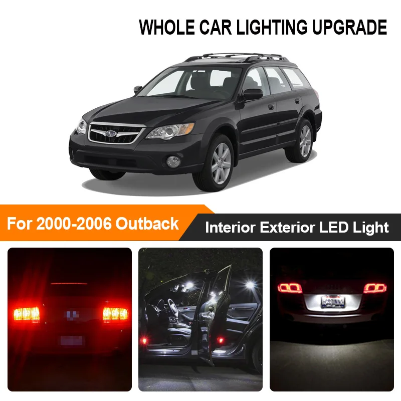 Светодиодный светильник для салона автомобиля белого и красного цвета 2000 2004 2005