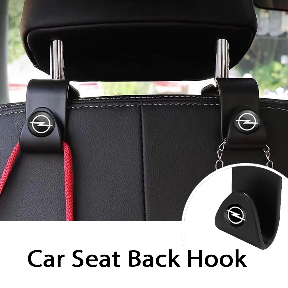 

2021 Portable Car Seat Back Logo Hook Hanger Holder Auto Accessories For Opel Astra H G J Insignia Mokka Zafira Corsa Vectra C D