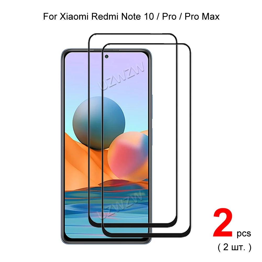 

For Xiaomi Redmi Note 10 10s / Note 10 Pro Max 5G 4G Full Coverage Tempered Glass Phone Screen Protector Protective Guard Film