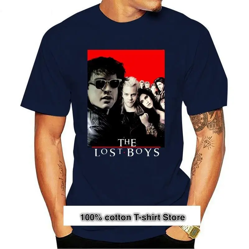

Camiseta negra de los Lost Boys para hombre, ropa de фильм из фильма ужасов Vintage de los years 80, 2021 de Us 010527, nueva