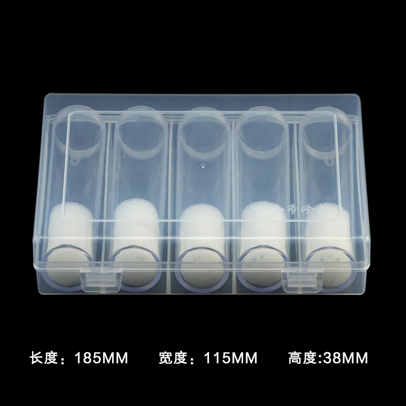 5 шт. прозрачная коробка для монет 25 мм круглая держатель пластиковые