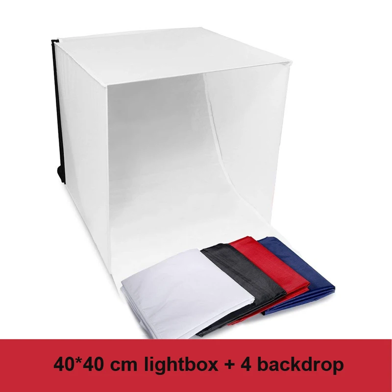 only 40x40 softbox 40*40 см складной мини-светильник, софтбокс для фотостудии, светодиодный светильник, софтбокс для фотостудии, софтбокс для палатки, софтбокс, куб-бокс - Цвет: only 40x40 softbox