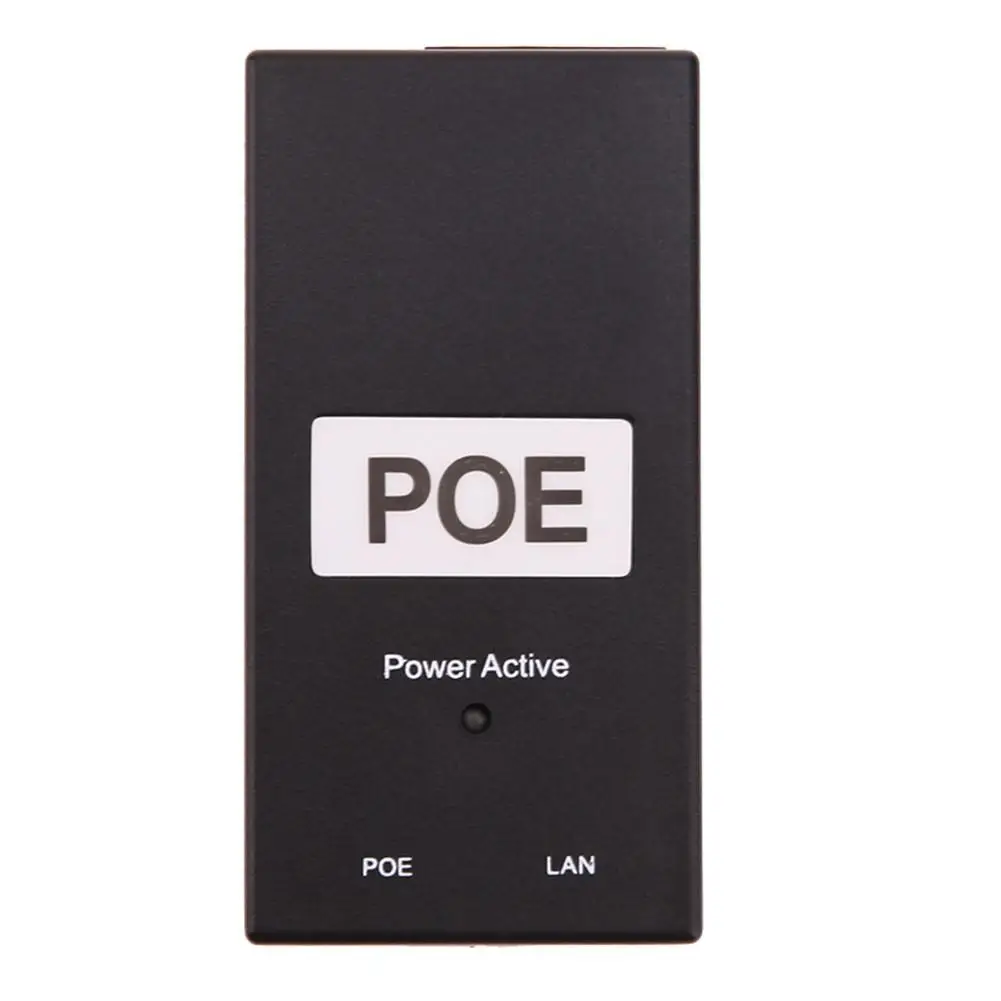 Блок питания POE 24 В 0 5 А Вт настольный инжектор Ethernet-адаптер для видеонаблюдения |