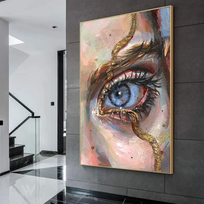 

Abstract Art Colorful Eye Canvas Painting Wall Pictures For Living Room Wall Art Printed On Canvas Modern Decorative Pictures
