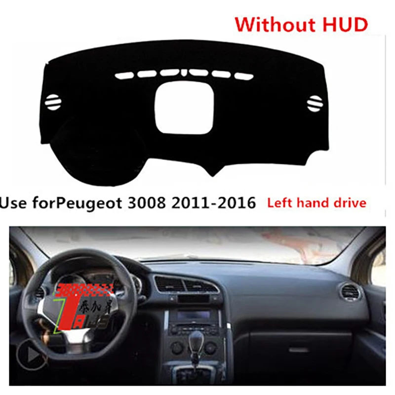 

TAIJS Factory Good Quality Sport Polyester Fibre Car Dashboard Cover For Peugeot 3008 2011 12 13141516 Left Hand Drive