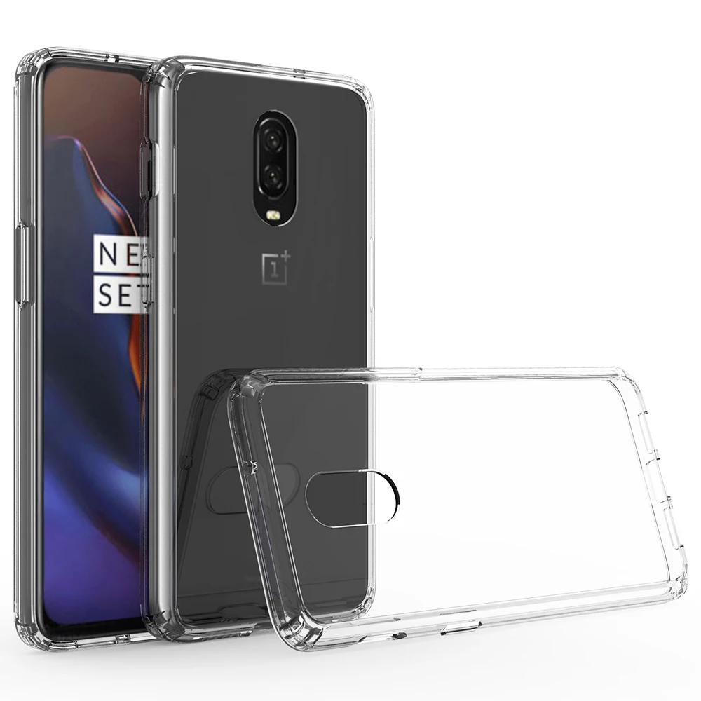 Для OnePlus 6 Чехол 7 Pro 7T 6t 5T ударопрочный чехол для 7T Pro кристально прозрачный жесткий чехол для задней панели телефона 1+ 7 5t