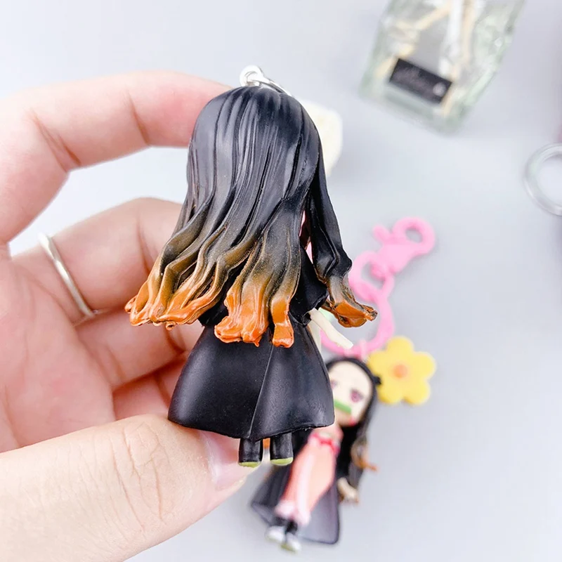 Клинок демона брелок Аниме демон убийца милый лезвие призрак ПВХ для ключей