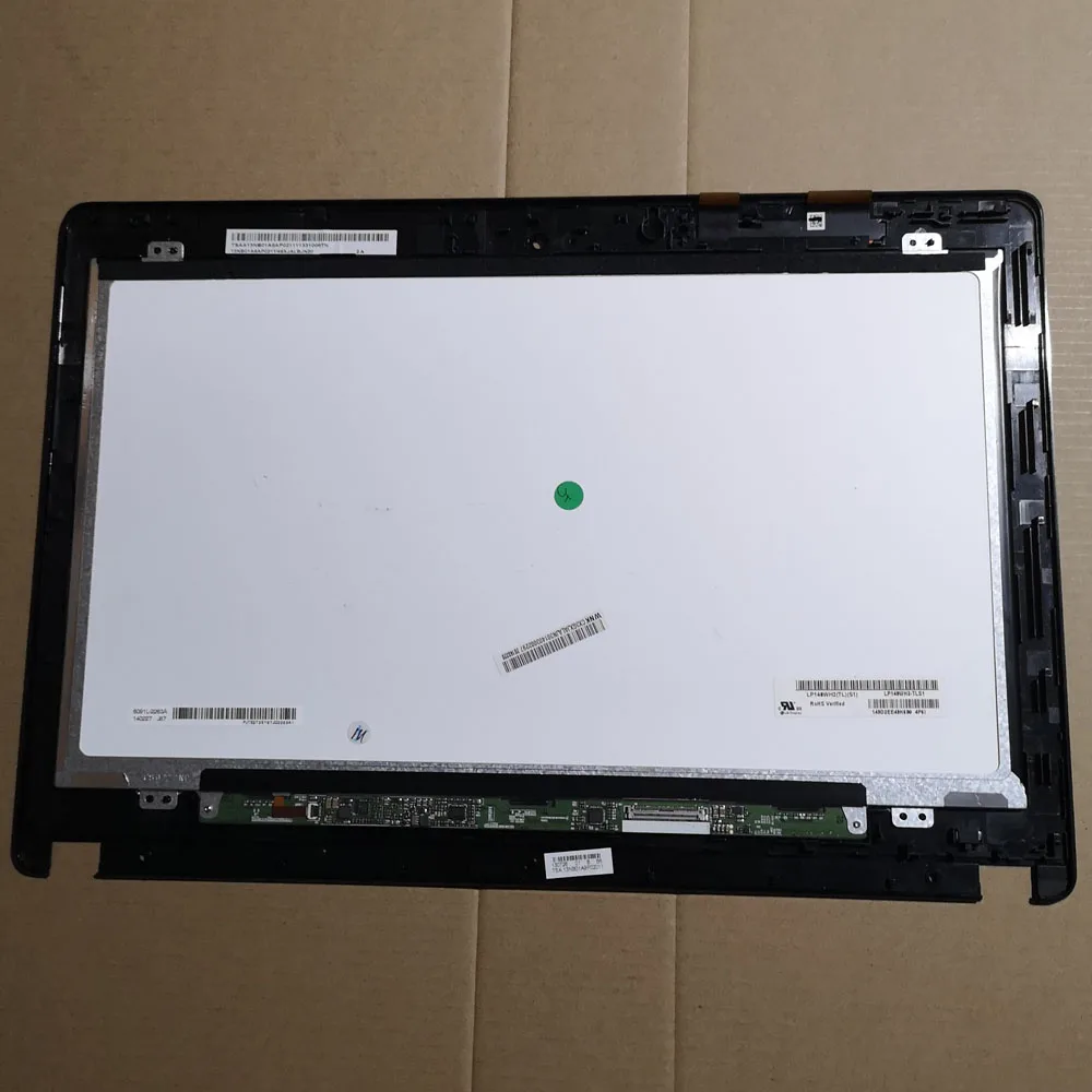 

used parts LP140WH2 TLS1 14 Inch LCD display Touch Screen Matrix Digitizer Assembly Parts with Frame for Asus X450CC X450