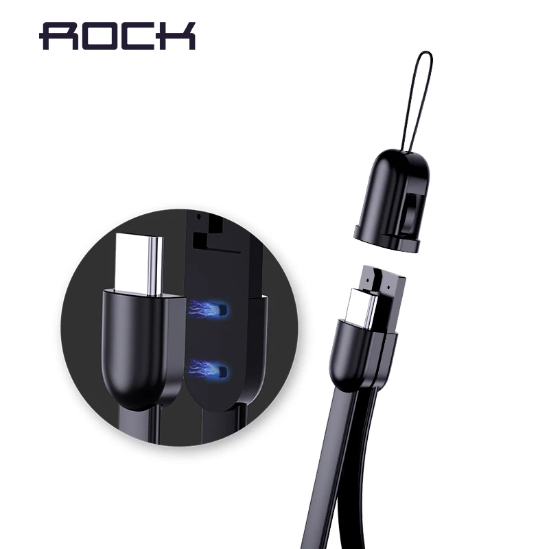 Многофункциональный usb кабель ROCK для зарядного устройства type C USB брелка короткий