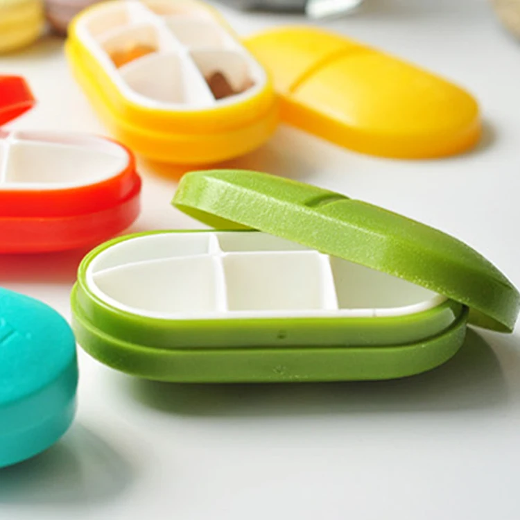 Дорожный медицинский круглый разветвитель для таблеток ящик хранения Чехол