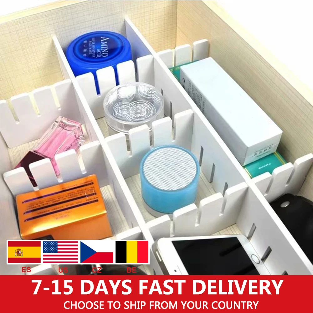 5 шт./компл. регулируемый шкаф разделитель ящика для хранения Клапборд бытовых