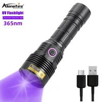 alonefire sv47 365nm 15w uv flashlight black ultraviolet for scorpion currency fluorescent lamp fishing buoys detection torch