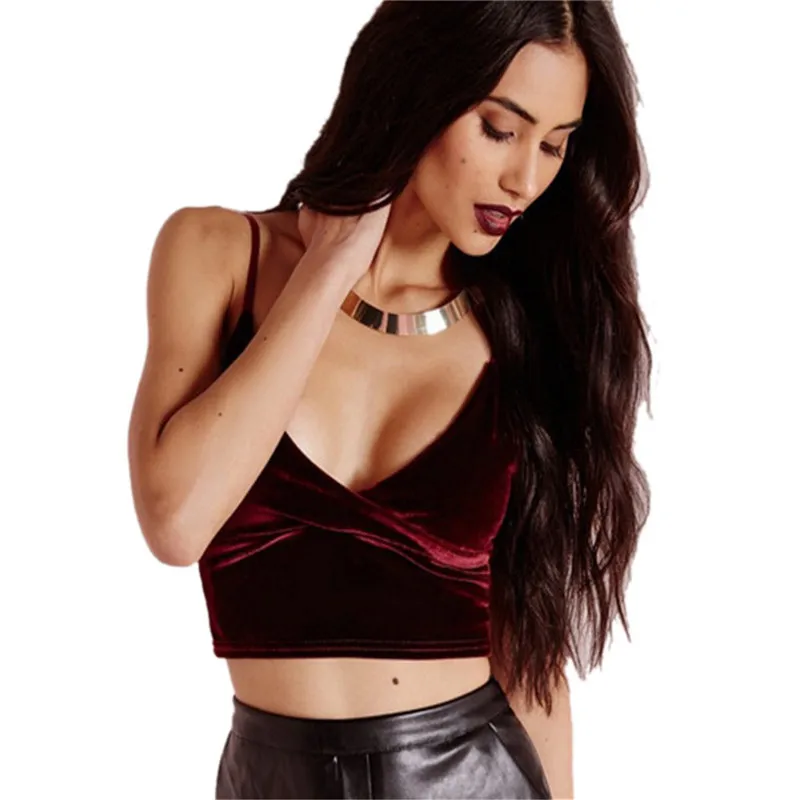 Сексуальные бархатные укороченные ВИНТАЖНЫЕ Топы в стиле ретро женские летние