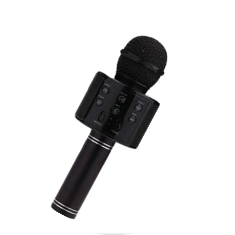 Ручной микрофон WS858 Bluetooth беспроводной для караоке телефонный проигрыватель
